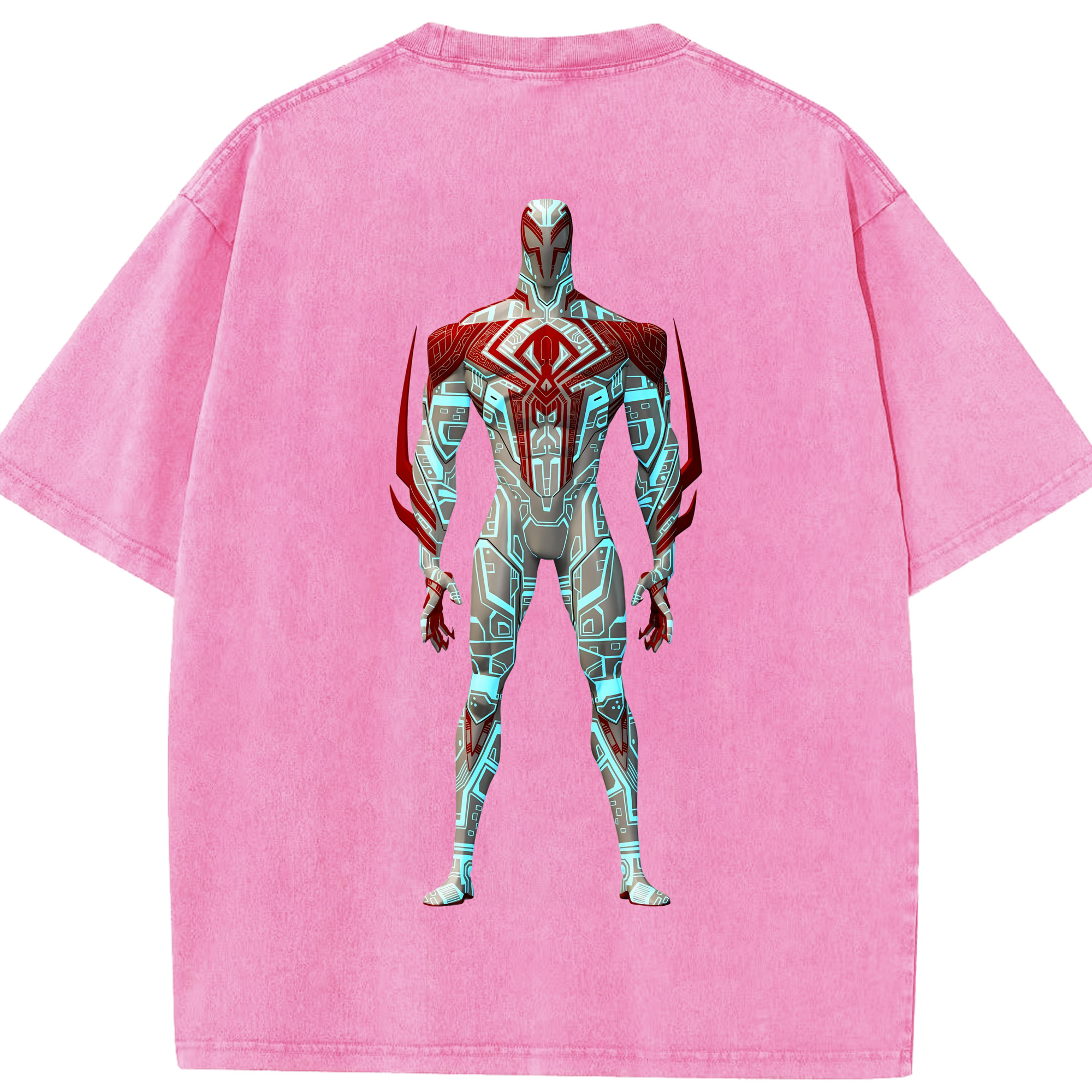 （画像用） Spider Man スパイダーマン 綿100% ヴィンテージ風 半袖Tシャツ（背面プリント）